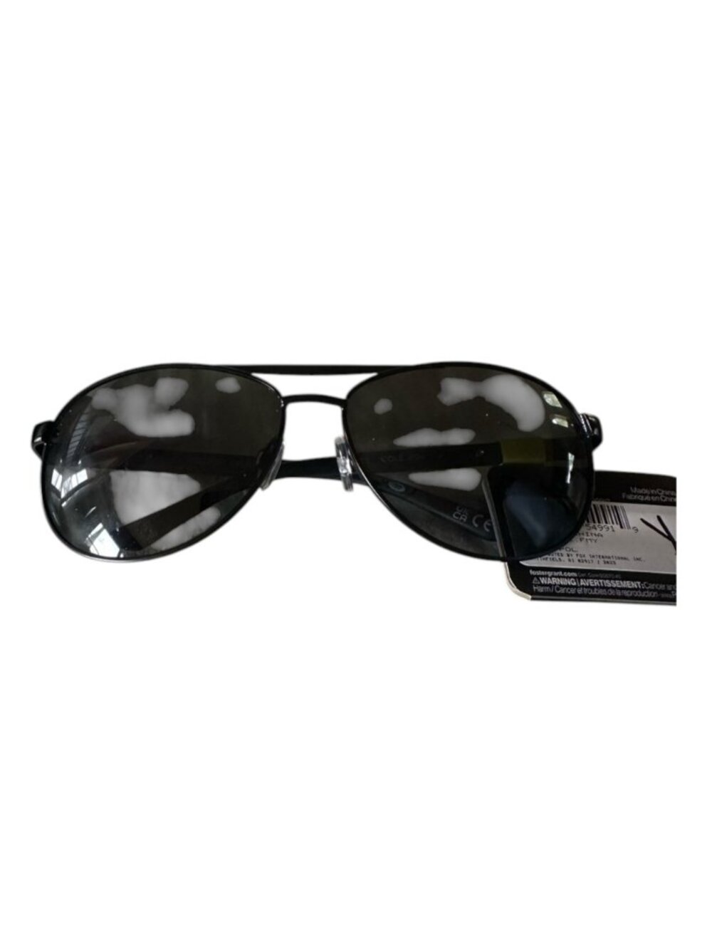 NEW FOSTER GRANT SR0923 Cole POL Polarized Sunglasses Black Mirrored Men’s